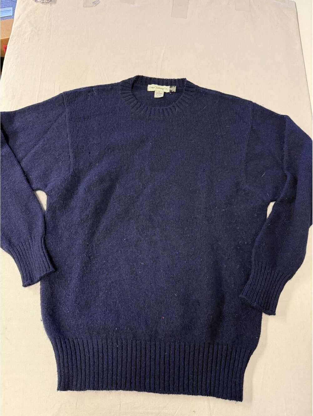 Vintage 1980s Gap Clothing Co Purple Sweater Shetland Wool L